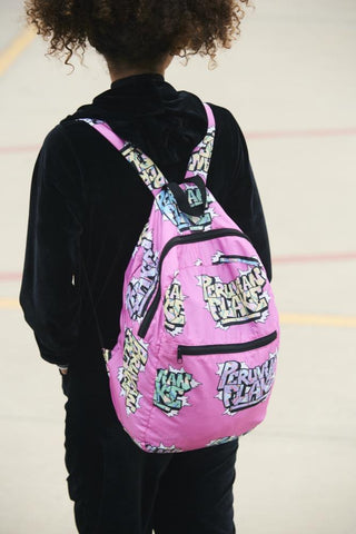 Graffiti Pink Backpack